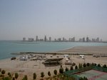 View from my room - setting up stage