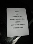 Heavenly set list