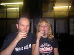 Dave & Elin toast their Birthdays