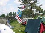 Our flags...can you spot the Dragonforce tribute at the top?